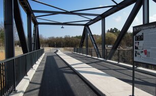 Faltusův most (dříve Most Sever–Jih II) na novém místě přes silnici I/20 Plzeň – Karlovy Vary  | © Magistrát města Plzně, foto: Petr Eret, 2025