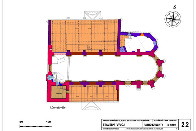 Stavební vývoj kostela sv. Haštala – patro kruchty