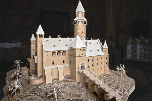 Model hradu Bouzov studentů z Lipníku nad Bečvou