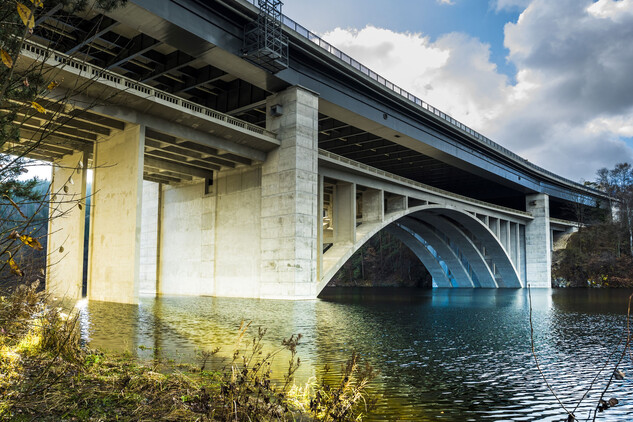 Obnova dálničního mostu u Vojslavic