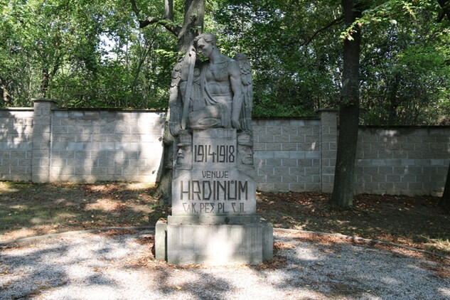 Písek, pomník padlým hrdinům z 1. sv. války, sochař František Žemlička | © NPÚ ÚOP ČB