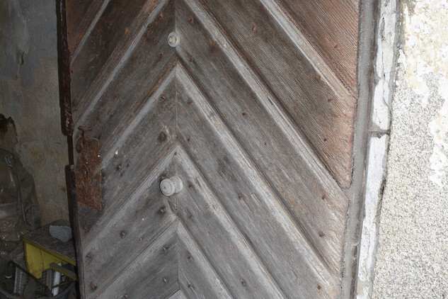 Rožmberk nad Vltavou, čp. 60, vstupní dveře, detail