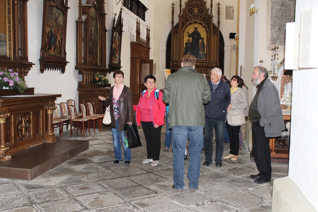 Klienti LORM na netradiční prohlídce bývalého dominikánského kláštera v Českých Budějovicích.