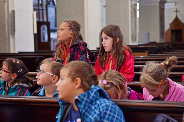 České Budějovice gotické - didaktický program. Foto J. Sajtlová.