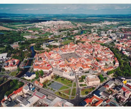 České Budějovice, letecký snímek