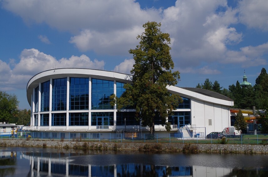 Plavecký stadion v Českých Budějovicích, současný stav.