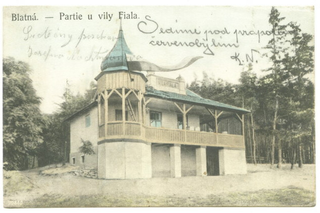 Vila v Blatné - dobová pohlednice | © archiv NPÚ