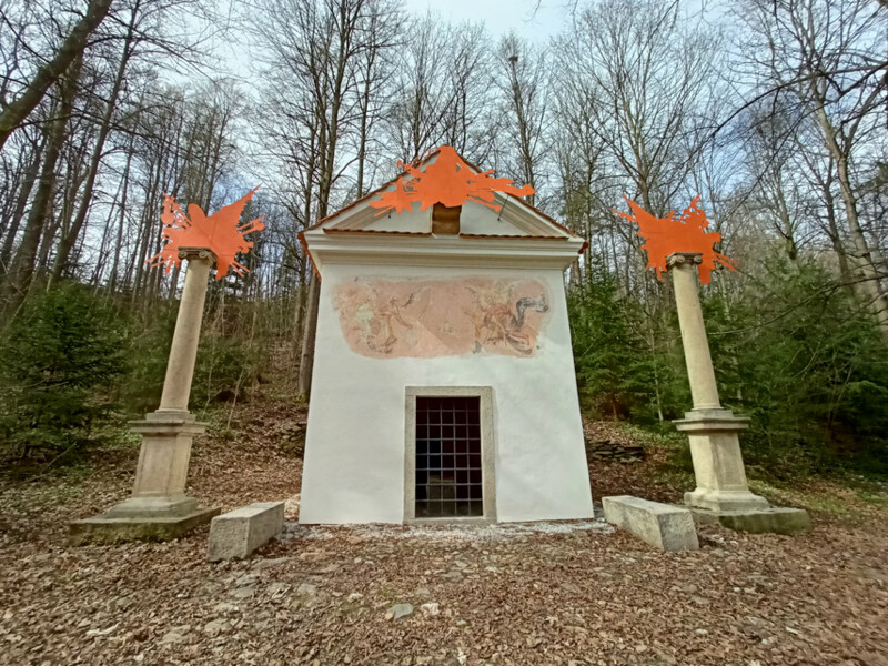 Římovská poutní cesta, 25. zastavení - kaple - Boží hrob (pp restaurování)
