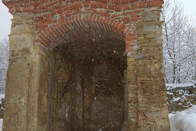 Svéráz, výklenková kaple, stav v lednu 2018