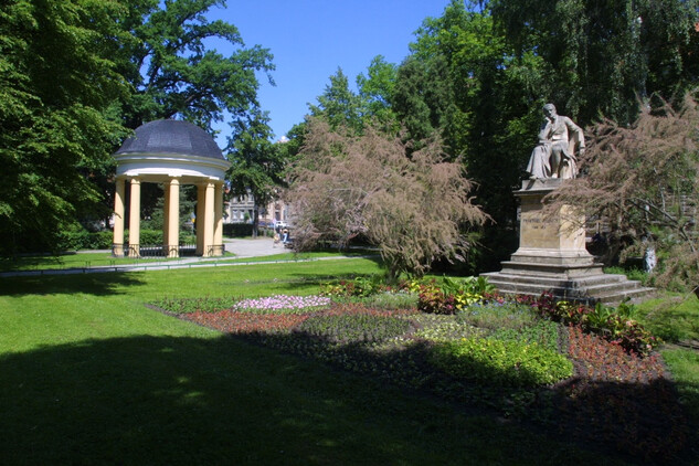 Písek, Palackého sady, městský park