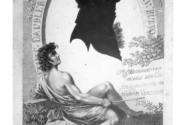 Silueta Františka Eusebia Daublebského ze Sternecku na dobovém vyobrazení