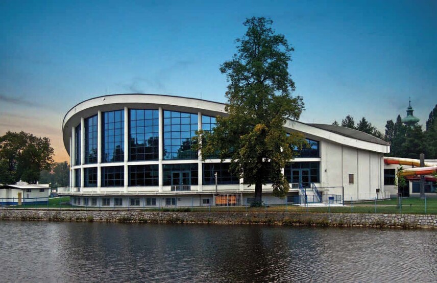 Plavecký stadion v Českých Budějovicích.