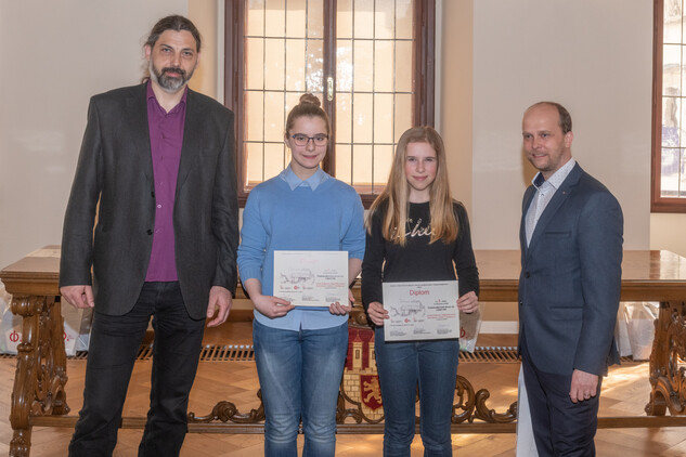 Slavnostní předání cen výhercům soutěže "Slavné českobudějovické vily" | © MM Č. Budějovice