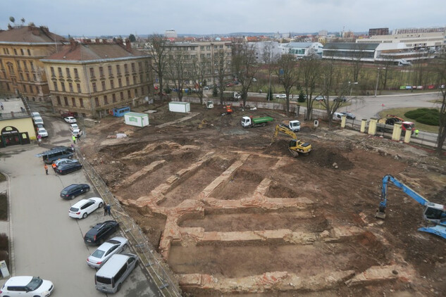 Archeologický průzkum kavalíru č. XXXIII v Hradci Králové | © Stratum, s.r.o., Ladislav Fišer