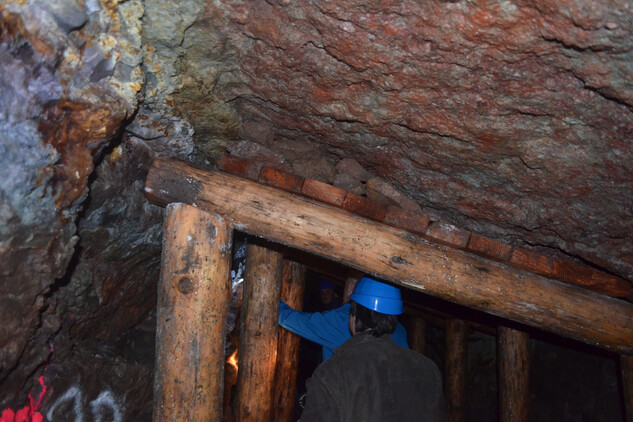 Dolní Vernéřovice, důl Bohumír, II. sloj s rudnými žílami a novou výdřevou | © NPÚ, ÚOP v Josefově; Miloš Buroň, 2014