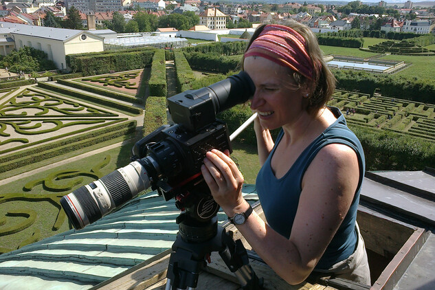 natáčení v Květné zahradě v Kroměříži