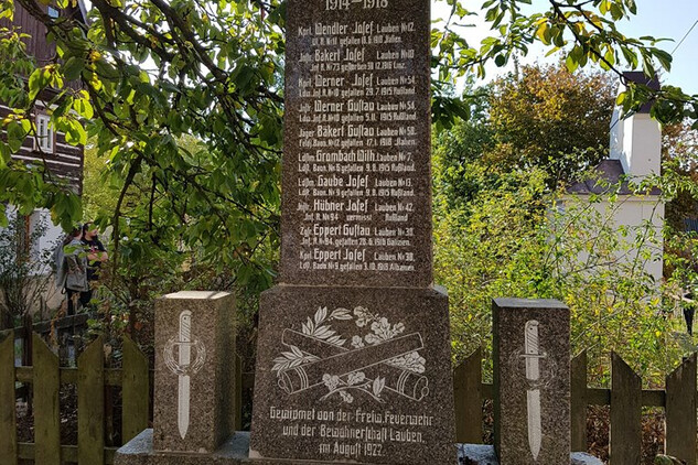Pomník Obětem 1. světové války, Loubí, nad kapličkou