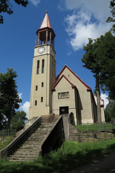 Evangelický kostel s farou, Kraslice | © Fotosbírka NPÚ, ÚOP v Lokti Evangelický kostel s farou, Kraslice | © Fotosbírka NPÚ, ÚOP v Lokti