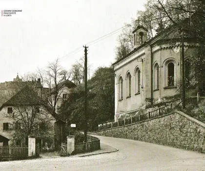 Podoba kostela v roce 1948. Historický snímek. | © NPÚ Loket Podoba kostela v roce 1948. Historický snímek. | © NPÚ Loket