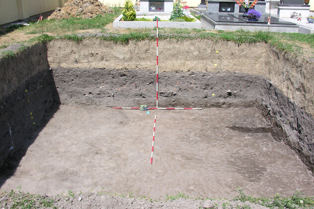 Archeologický výzkum roku 2013 v prostoru hřbitova v Moravičanech