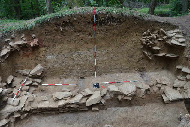 Archeologický výzkum opevnění hradiska ve Stavenicích roku 2020