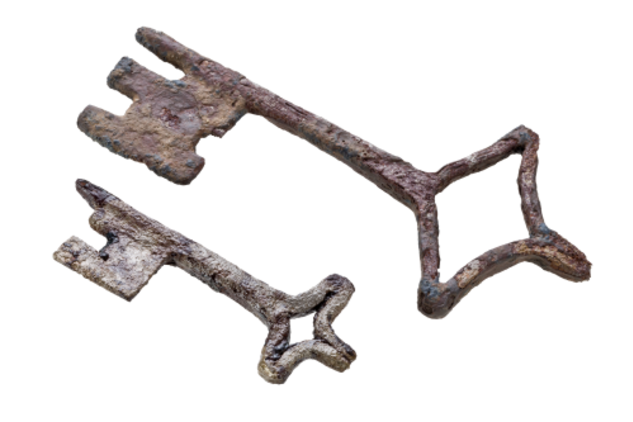 Klíče, 13. století, železo