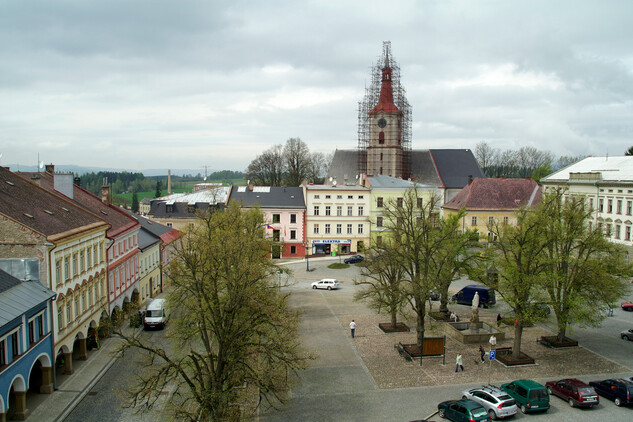 Králíky, Velké náměstí od jihu, foto: Milan Krištof, 2010
