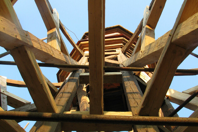 Obnova střešní konstrukce Choceňské věže ve Vysokém Mýtě2, foto: Z. Vařeková