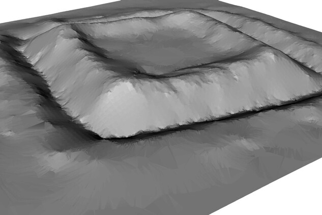 Opevnění u Stráže na Tachovsku, 3d model, zdroj: Národní památkový ústav