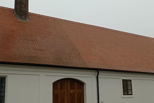 Horažďovice, bývalý zámecký pivovar, obnovená vrata v severní fasádě, foto: 2025, zdroj: Městský úřad Horažďovice