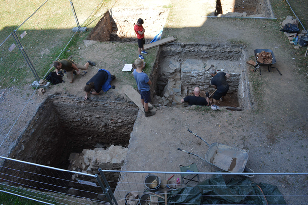 Archeologický výzkum plochy před sýpkou 2018