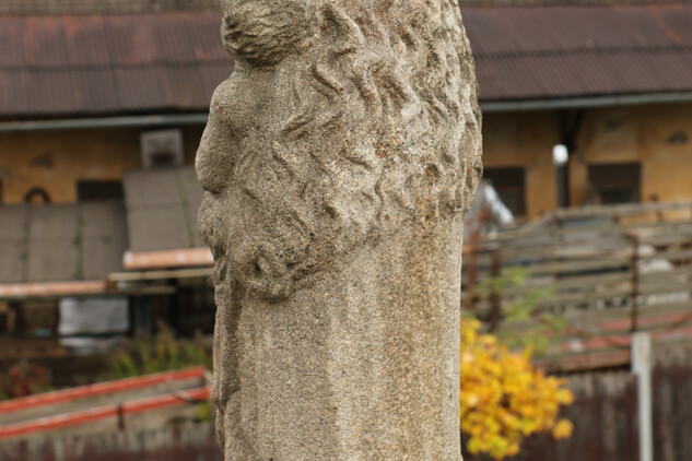 Detailní pohled na sochu Madony po restaurování (2016; foto Jan Štěrba).