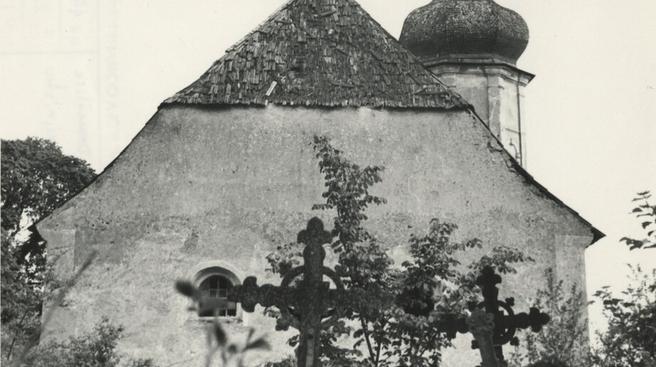 Šitboř, kostel sv. Mikuláše v roce 1967.