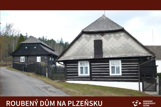 Titulní strana obálky publikace Roubený dům na Plzeňsku.