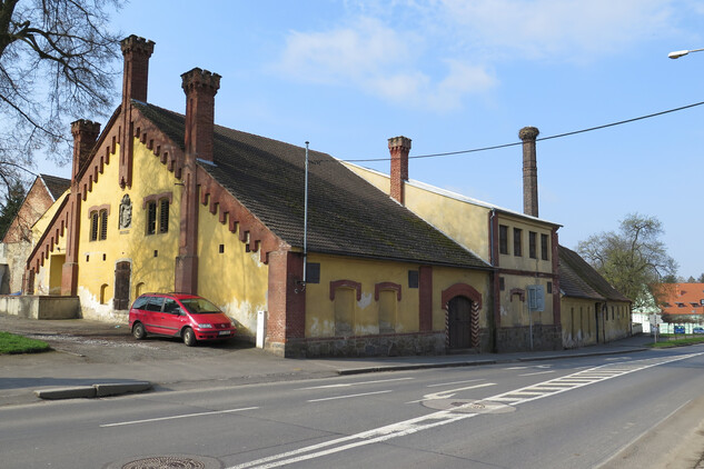 Horažďovice, zámecký pivovar, pohled od severovýchodu (foto D. Tuma, 2017)