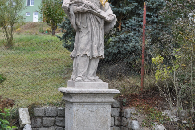 Vrčeň (okr. Plzeň-jih), socha sv. Jana Nepomuckého (zdroj: archiv pracoviště, foto V. Kovařík, 2021)