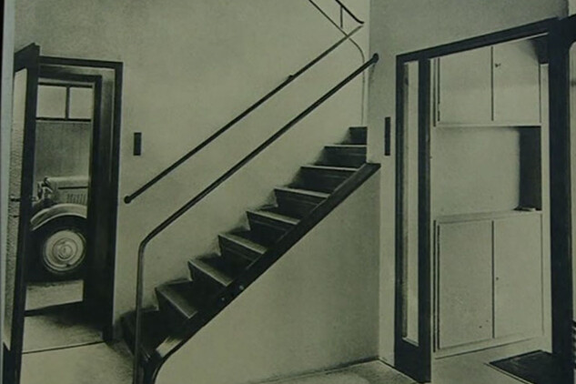 Pohled do interiéru jedné z vil, 1932 (dokument ČT Deset století architektury, 1997)