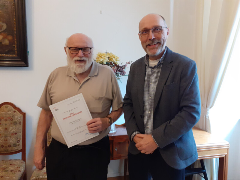 Zdeněk Dragoun a ředitel Jaroslav Podliska, 10. 3. 2023 Zdeněk Dragoun a ředitel Jaroslav Podliska, 10. 3. 2023