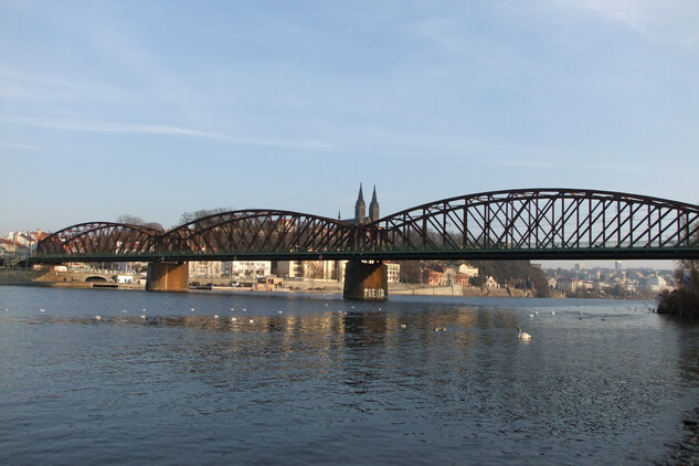Železniční most pod Vyšehradem, 16. 2. 2023