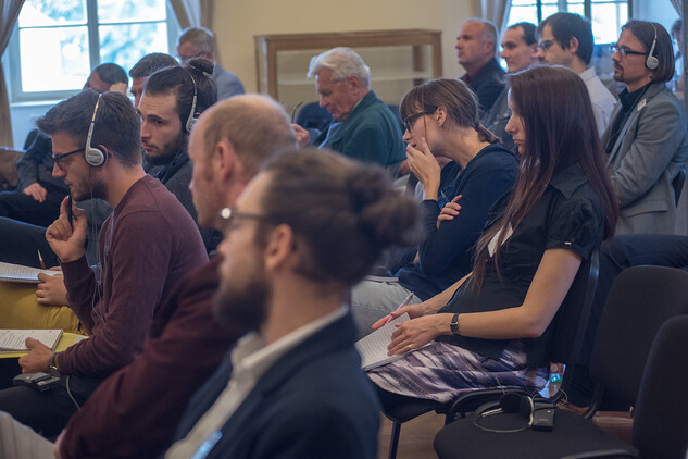 Mezinárodní konference Řád a město, řád a jeho mecenáši, pohled do publika