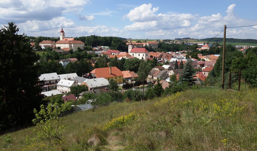 Pohled na město Brtnice