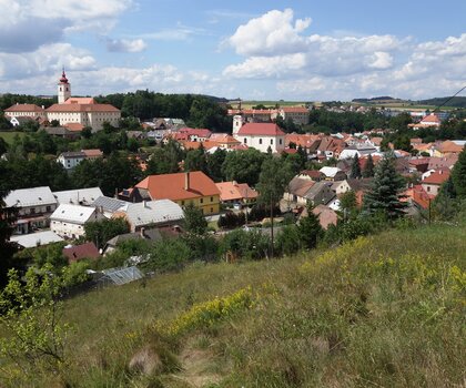 Pohled na město Brtnice