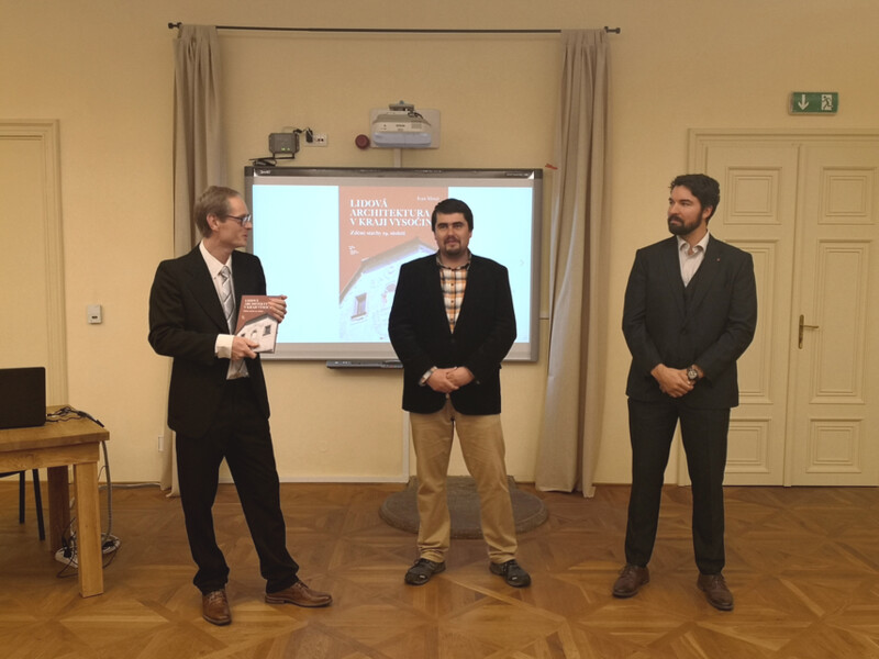 Křest knihy Lidová architektura v Kraji Vysočina: zděné stavby 19. století v Lannerově domě v Telči Křest knihy Lidová architektura v Kraji Vysočina: zděné stavby 19. století v Lannerově domě v Telči