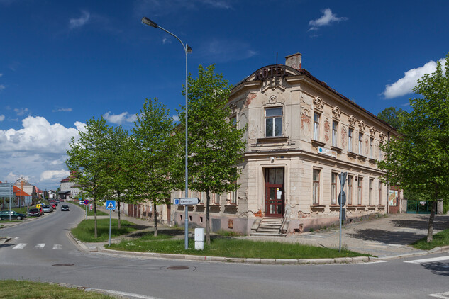 Hotel U Nádraží v Telči, stav před demolicí