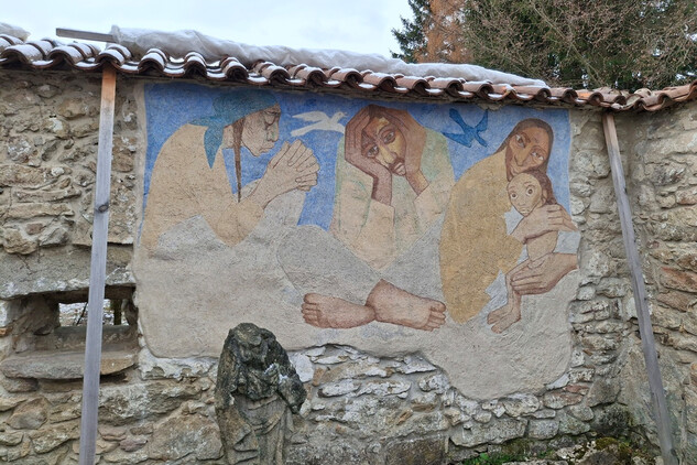 Klatovec, obnova výtvarných děl v exteriéru objektu venkovského domu