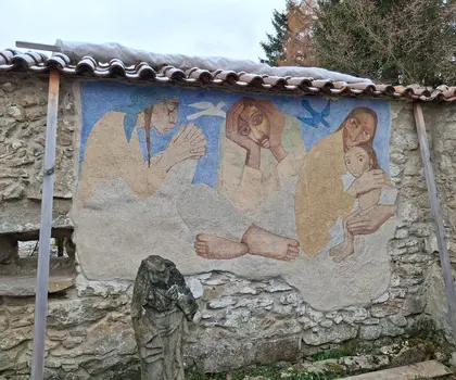 Klatovec, obnova výtvarných děl v exteriéru objektu venkovského domu