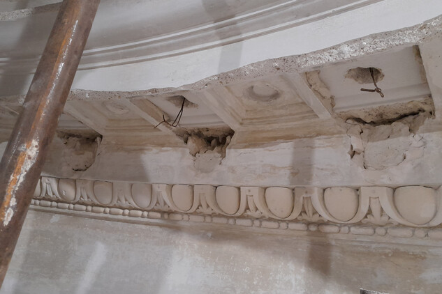 Hrobka rodu Pallavicini u Jemnice, obnova interiéru, foto: D. Chadim