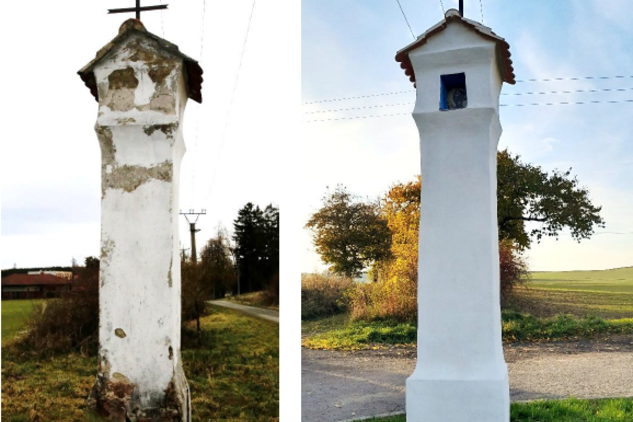 Obnovená boží muka v Želetavě, foto: Z. Kovářík, 2025