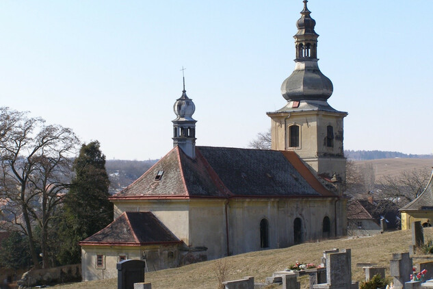 Pro kostely - Buškovice (okr. Louny), kostel Narození Panny Marie (č. r. ÚSKP 43636/5-1080) – stav před zahájením opravy střech