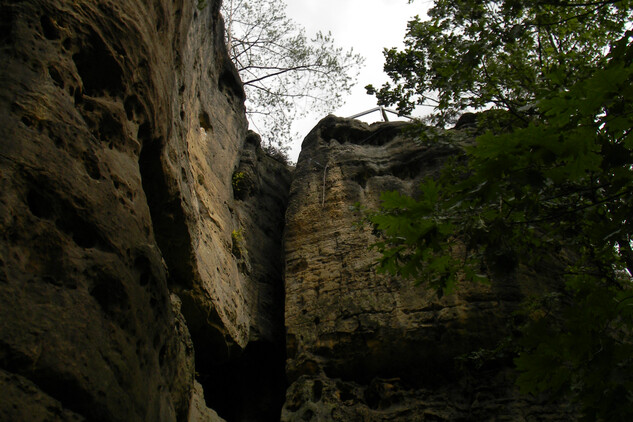 Falkenštejn – dosavadní vstup na hrad